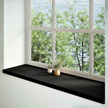vidaXL Περβάζια παραθύρων 2 τεμ. Σκ. Καφέ 140x40x2εκ. Μασίφ Ξύλο Δρυός