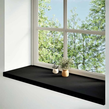 vidaXL Περβάζια παραθύρων 2 τεμ. Σκ. Καφέ 110x40x2εκ. Μασίφ Ξύλο Δρυός