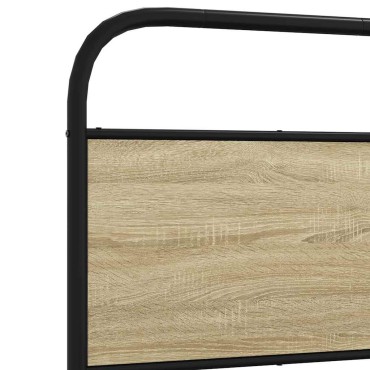 vidaXL Πλαίσιο Κρεβατιού Χωρ. Στρώμα Sonoma Δρυς 75x190εκ Επεξ. Ξύλο