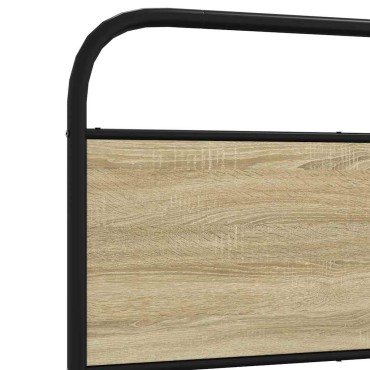 vidaXL Πλαίσιο Κρεβατιού Χωρ. Στρώμα Sonoma Δρυς 75x190εκ Επεξ. Ξύλο