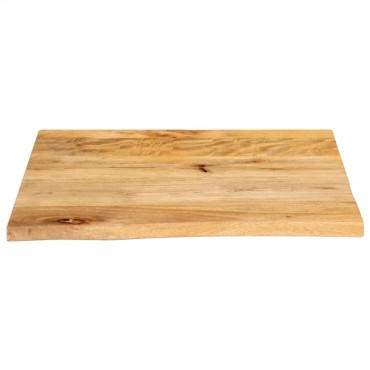 vidaXL Επιφάνεια Τραπεζιού 60x60x2,5cm Live Edge Μασίφ Ξύλο Μάνγκο 1 τεμ.