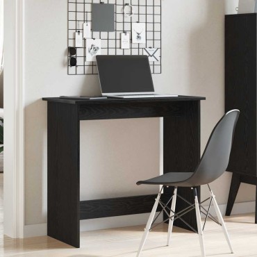 vidaXL Γραφείο Μαύρο 80x40x75cm από Μοριοσανίδα 1 τεμ.