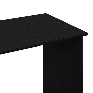 vidaXL Γραφείο Μαύρο 80x40x75cm από Μοριοσανίδα 1 τεμ.