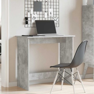 vidaXL Γραφείο Γκρι του Σκυροδέματος 80x40x75cm από Μοριοσανίδα 1 τεμ.
