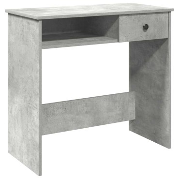vidaXL Γραφείο Γκρι του Σκυροδέματος 80x40x75cm από Μοριοσανίδα 1 τεμ.