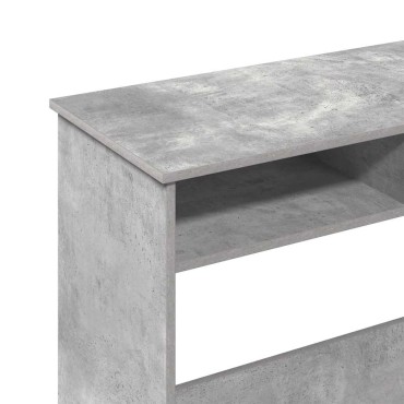 vidaXL Γραφείο Γκρι του Σκυροδέματος 80x40x75cm από Μοριοσανίδα 1 τεμ.