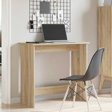 vidaXL Γραφείο Χρώμα Sonoma Δρυς 80x40x75cm από Μοριοσανίδα 1 τεμ.