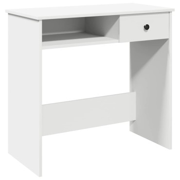 vidaXL Γραφείο Λευκό 80x40x75cm από Μοριοσανίδα 1 τεμ.