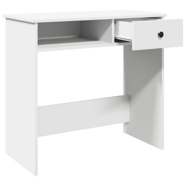 vidaXL Γραφείο Λευκό 80x40x75cm από Μοριοσανίδα 1 τεμ.