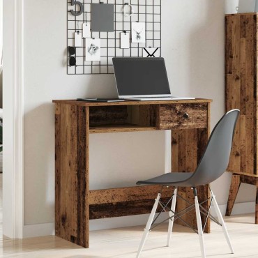 vidaXL Γραφείο Όψη Παλαιού Ξύλου 80x40x75cm από Επεξεργασμένο Ξύλο 1 τεμ.