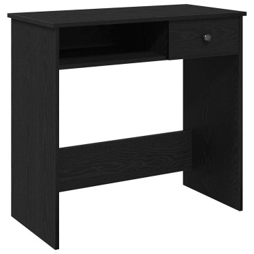 vidaXL Γραφείο Μαύρο 80x40x75cm από Μοριοσανίδα 1 τεμ.