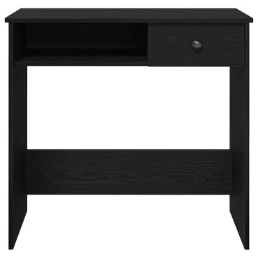 vidaXL Γραφείο Μαύρο 80x40x75cm από Μοριοσανίδα 1 τεμ.