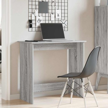 vidaXL Γραφείο Γκρι Sonoma 80x40x75cm από Επεξεργασμένο Ξύλο 1 τεμ.