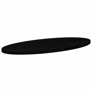 vidaXL Επιτραπέζια επιφάνεια Σκούρο Καφέ 140x60x4cm Ξύλο Δρυός Οβάλ
