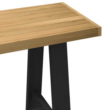 vidaXL Γραφείο NOAIN με πόδια σχήματος Α 120x50x75cm μασίφ ξύλο πεύκο 1 τεμ.