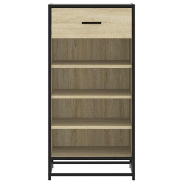 vidaXL Παπουτσοθήκη Sonoma Δρυς 48x38x97,5cm Επεξεργασμένο Ξύλο