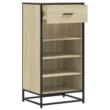 vidaXL Παπουτσοθήκη Sonoma Δρυς 48x38x97,5cm Επεξεργασμένο Ξύλο