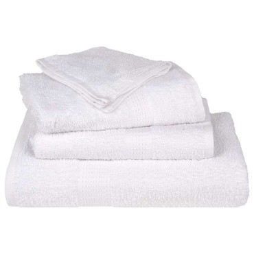 vidaXL Πετσέτες χεριών 10 τεμάχια Λευκό 50x100 cm 360 gsm 100% βαμβάκι
