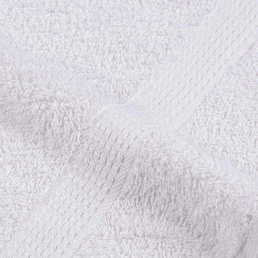 vidaXL Πετσέτες χεριών 10 τεμάχια Λευκό 50x100 cm 360 gsm 100% βαμβάκι