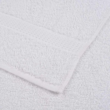 vidaXL Πετσέτες 4 τεμάχια Λευκό 100x200 εκ. 360 γρ/μ² 100% βαμβάκι