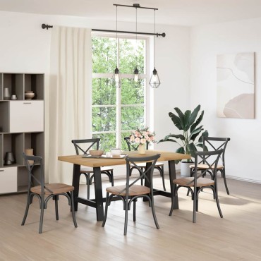 vidaXL Τραπεζαρία NOAIN με πόδια σχήματος Α 160x90x75cm 1 τεμ.