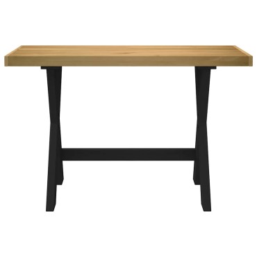 vidaXL Γραφείο NOAIN με πόδια σχήματοςx120x50x75cm μασίφ ξύλο πεύκο 1 τεμ.