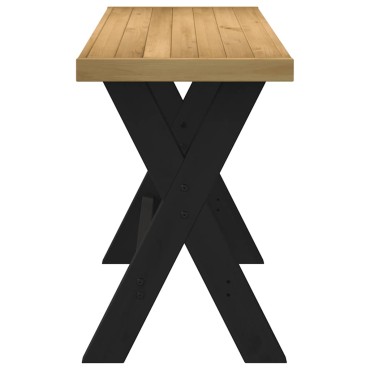 vidaXL Γραφείο NOAIN με πόδια σχήματοςx120x50x75cm μασίφ ξύλο πεύκο 1 τεμ.