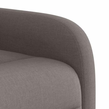 vidaXL Πολυθρόνα Ανακλινόμενη με Ανύψωση Χρώμα Taupe Υφασμάτινη 1 τεμ.