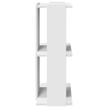 vidaXL Βιβλιοθήκη 3 επιπέδων Λευκό 60x30x80cm Ξύλινη κατασκευή 1 τεμ.