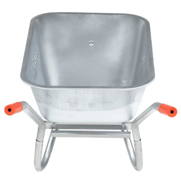 vidaXL Καροτσάκι 90 L 150 kg από γαλβανισμένο χάλυβα πλαστικό