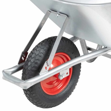 vidaXL Καροτσάκι 90 L 150 kg από γαλβανισμένο χάλυβα πλαστικό