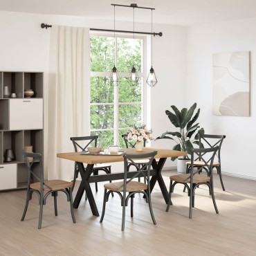 vidaXL Τραπεζαρία NOAIN με πόδια σχήματοςx160x90x75cm 1 τεμ.