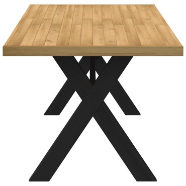 vidaXL Τραπεζαρία NOAIN με πόδια σχήματοςx160x90x75cm 1 τεμ.