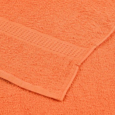 vidaXL Πετσέτες 2 τεμάχια Πορτοκαλί 100x200 εκ. 360 γρ/μ² 100% βαμβάκι