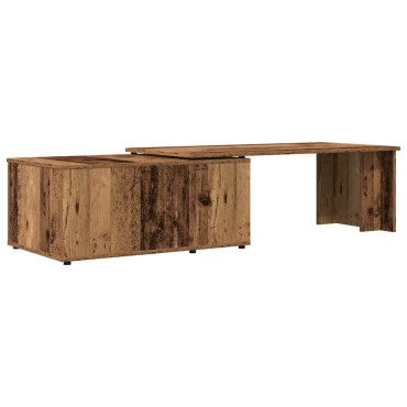 vidaXL Τραπεζάκι Σαλονιού Παλιό ξύλο 150x50x35cm από Μοριοσανίδα 1 τεμ.