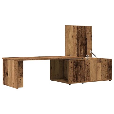 vidaXL Τραπεζάκι Σαλονιού Παλιό ξύλο 150x50x35cm από Μοριοσανίδα 1 τεμ.