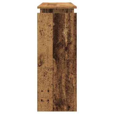 vidaXL Τραπεζάκι Κονσόλα Παλιό Ξύλο 80x30x102cm από Μοριοσανίδα 1 τεμ.