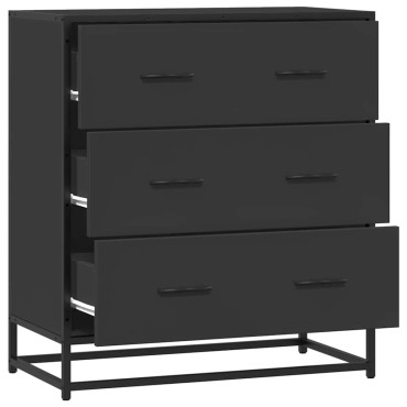 vidaXL Ραφιέρα Καφέ Δρυς 68x35x76cm Επεξ. Ξύλο + Μέταλλο 1 τεμ.