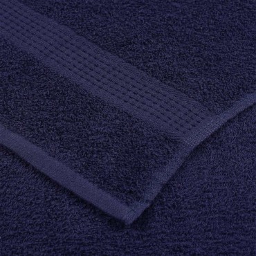 vidaXL Πετσέτες σαπουνιού 10 Τεμ. Ναυτικό Μπλε 30x30 εκ. 360 γρ/μ²
