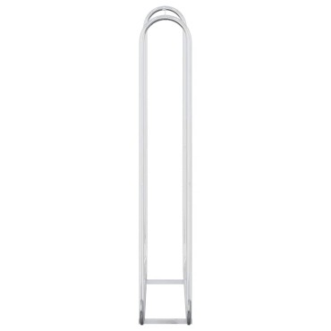 vidaXL Ράφι Καυσόξυλων 100x25x150 εκ. Γαλβανιζέ Ατσάλι