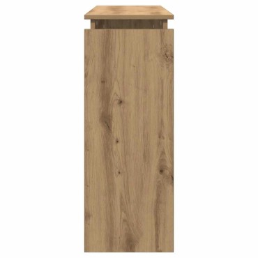 vidaXL Τραπέζι Κονσόλα Αρτισιανή Δρυς 102x30x80cm Επεξεργασμένο Ξύλο 1 τεμ.