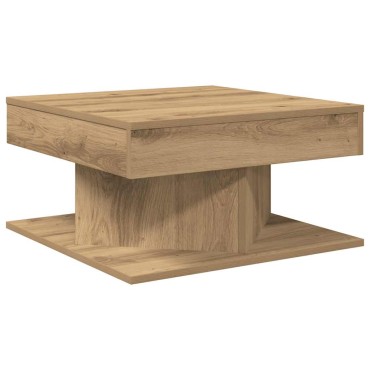 vidaXL Τραπεζάκι Σαλονιού τεχνίτης Δρυς 55x55x30cm Επεξεργασμένο Ξύλο 1 τεμ.