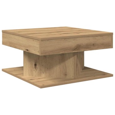 vidaXL Τραπεζάκι Σαλονιού τεχνίτης Δρυς 55x55x30cm Επεξεργασμένο Ξύλο 1 τεμ.