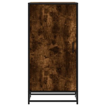 vidaXL Παπουτσοθήκη Καπνιστή Δρυς 48x38x97,5cm Επεξεργασμένο Ξύλο