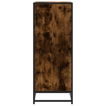 vidaXL Παπουτσοθήκη Καπνιστή Δρυς 48x38x97,5cm Επεξεργασμένο Ξύλο