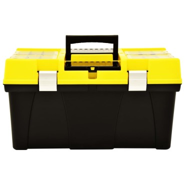 vidaXL Εργαλειοθήκη 595x337x316 χιλ. Κίτρινο από Πλαστικό
