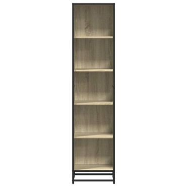 vidaXL Βιβλιοθήκη Χρώμα Sonoma Δρυς 40x35x170,5cm Μοριοσανίδα 1 τεμ.
