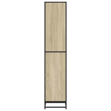 vidaXL Βιβλιοθήκη Χρώμα Sonoma Δρυς 40x35x170,5cm Μοριοσανίδα 1 τεμ.