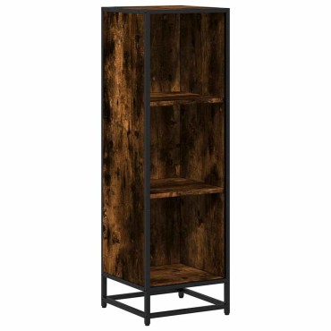 vidaXL Βιβλιοθήκη Καπνιστή Δρυς 33,5x33x107,5cm από Επεξεργασμένο Ξύλο 1 τεμ.