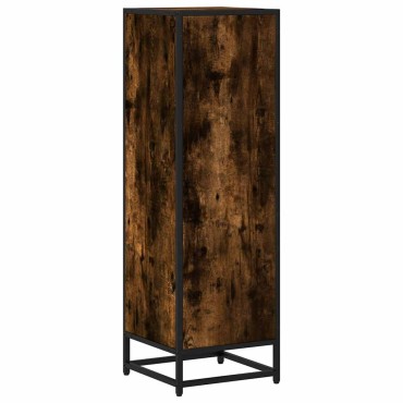 vidaXL Βιβλιοθήκη Καπνιστή Δρυς 33,5x33x107,5cm από Επεξεργασμένο Ξύλο 1 τεμ.